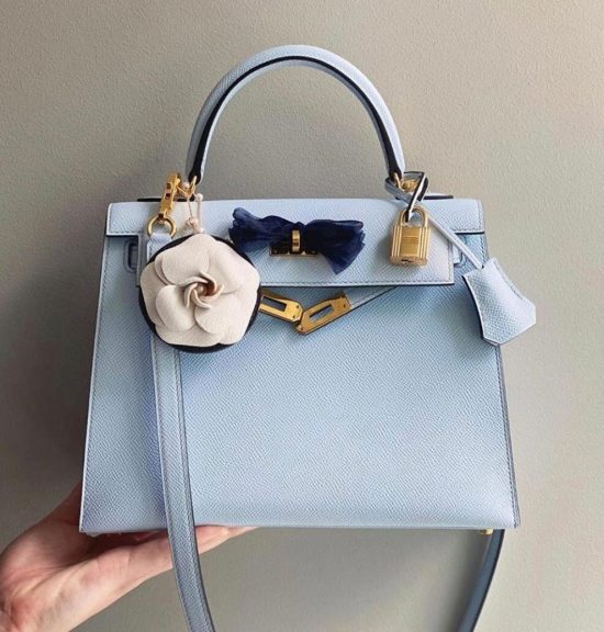 baby blue hermes handbag